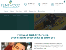 Tablet Screenshot of flintwood.org.au